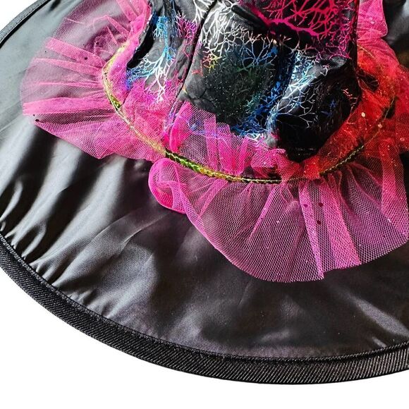 Kids Glitter Hallows Eve Witch Costume Various Sizes - Picture 11 of 14